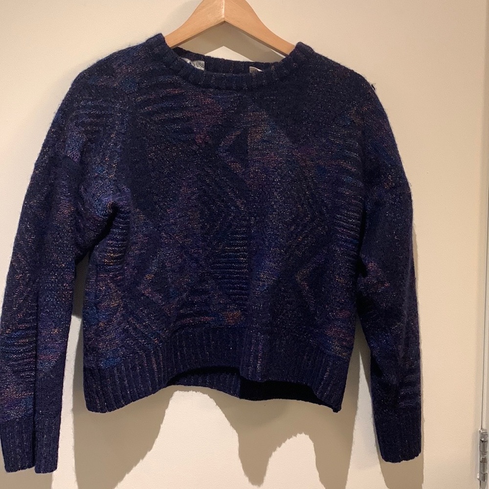 Vintage wool crop sweater